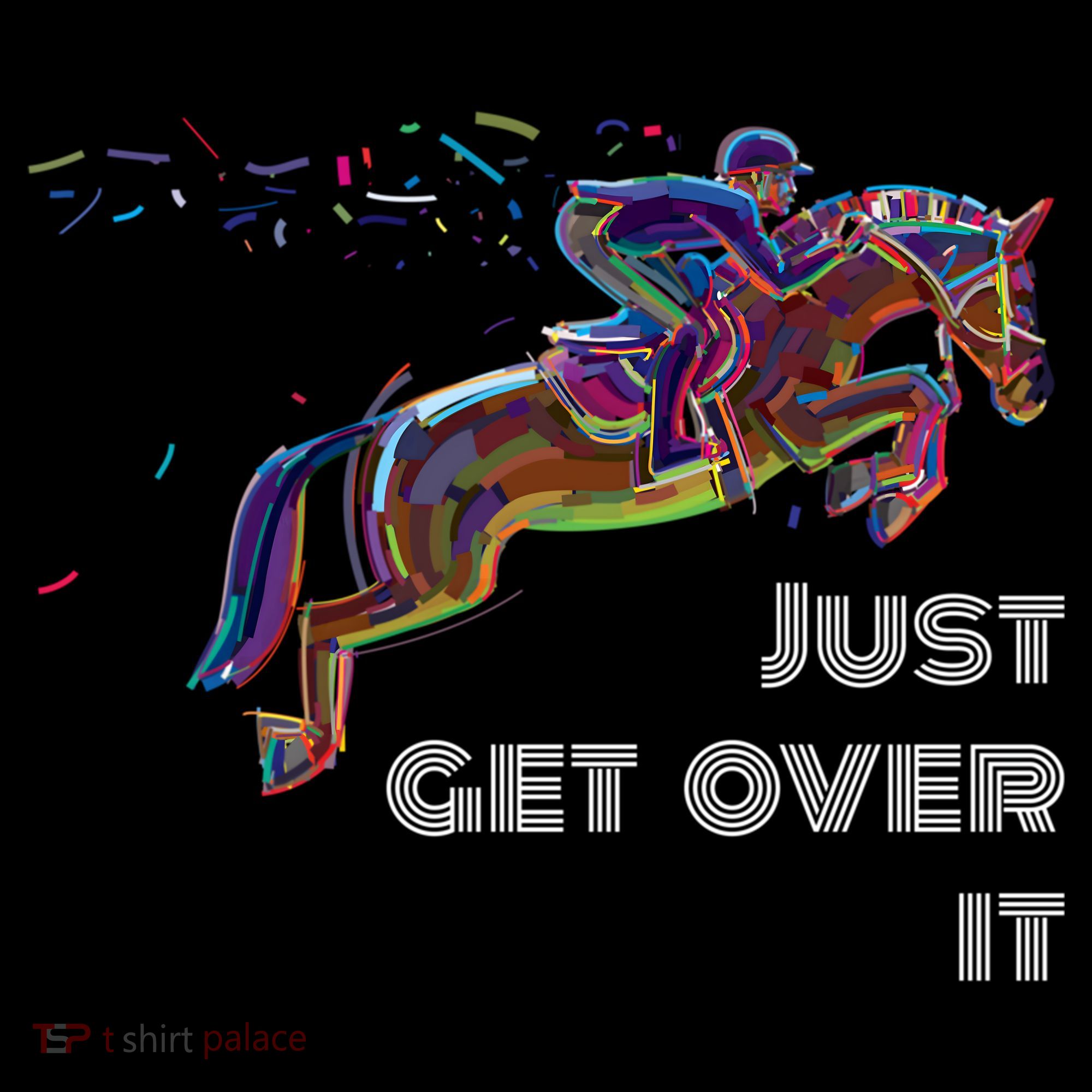 English Horse Show Jumping Just Get Over It Meaningful Gift Coffee Mug