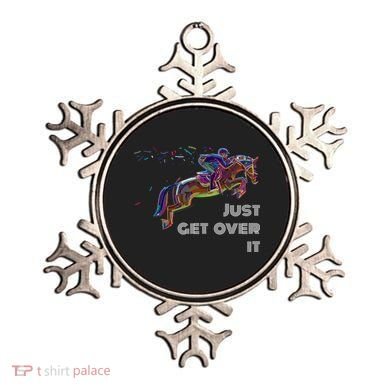 English Horse Show Jumping Just Get Over It Meaningful Gift Ornament