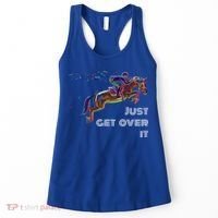 English Horse Show Jumping Just Get Over It Meaningful Gift Women's Tank Top thumb 0