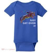 English Horse Show Jumping Just Get Over It Meaningful Gift Baby Bodysuit thumb 0