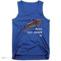 English Horse Show Jumping Just Get Over It Meaningful Gift Tank Top thumb 0