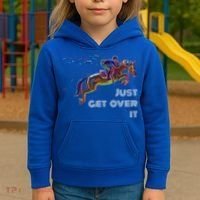 English Horse Show Jumping Just Get Over It Meaningful Gift Kids Hoodie thumb 3