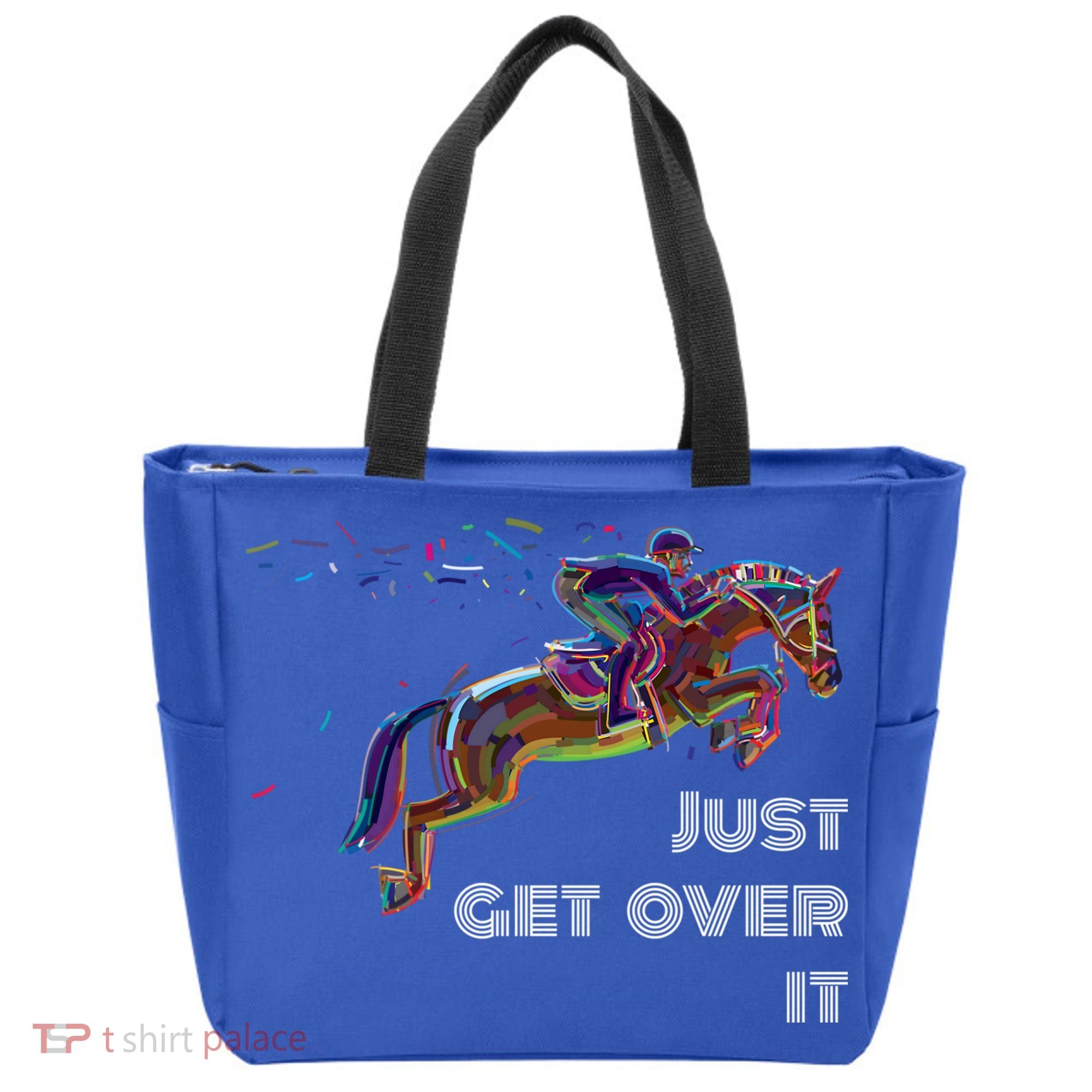 English Horse Show Jumping Just Get Over It Meaningful Gift Tote Bag