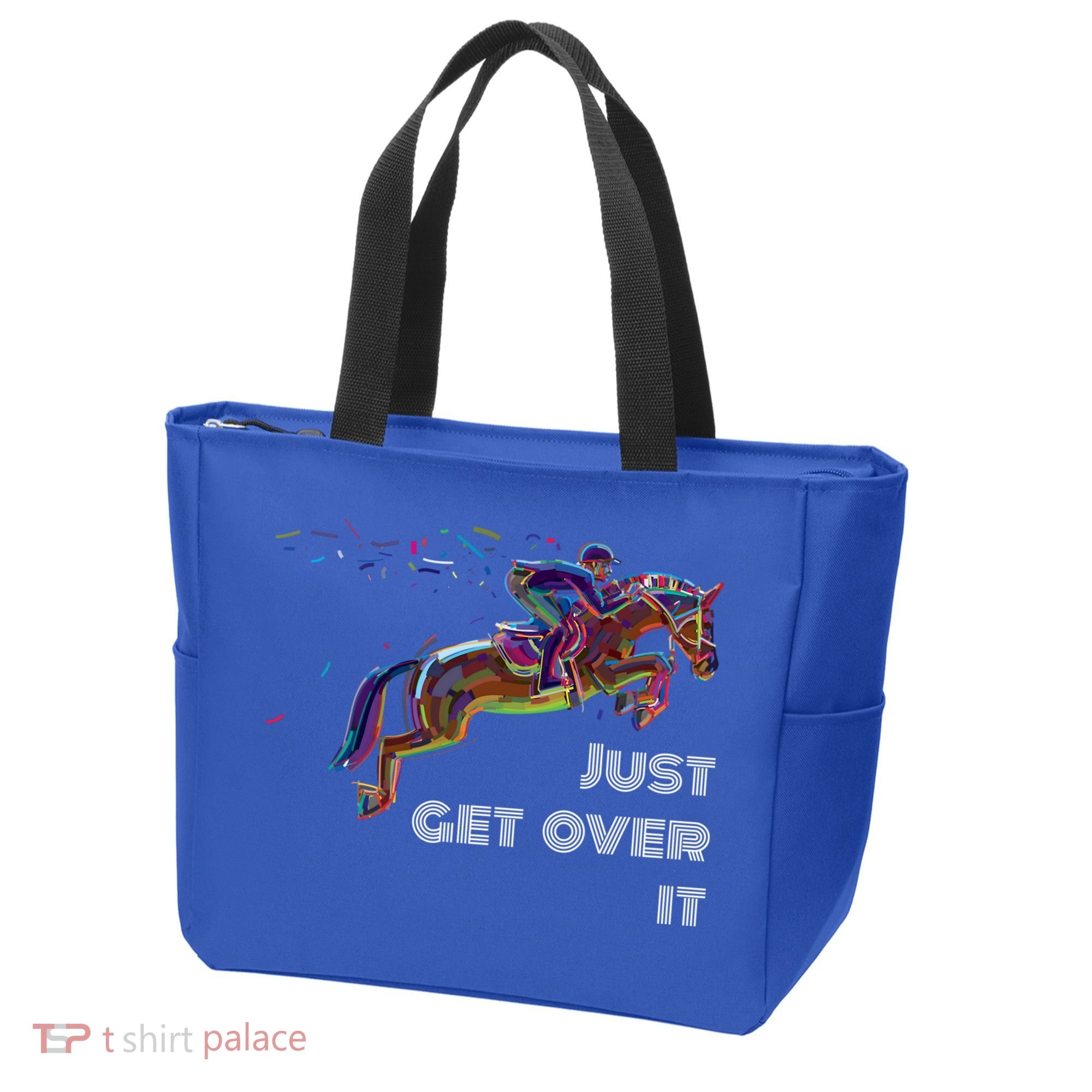 English Horse Show Jumping Just Get Over It Meaningful Gift Tote Bag