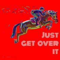 English Horse Show Jumping Just Get Over It Meaningful Gift Santa Hat thumb 1