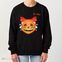 Emoji Heated Sweating Cat Face Women's Sweatshirt thumb 0