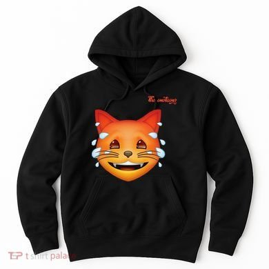 Emoji Heated Sweating Cat Face Hoodie