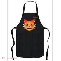Emoji Heated Sweating Cat Face Apron thumb 0
