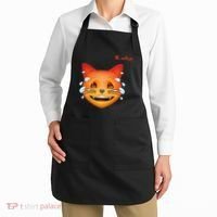 Emoji Heated Sweating Cat Face Apron thumb 2
