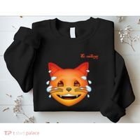 Emoji Heated Sweating Cat Face Sweatshirt thumb 2