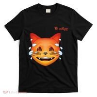 Emoji Heated Sweating Cat Face T-Shirt thumb 0