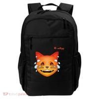 Emoji Heated Sweating Cat Face Backpack thumb 0