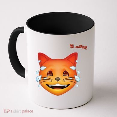 Emoji Heated Sweating Cat Face Coffee Mug