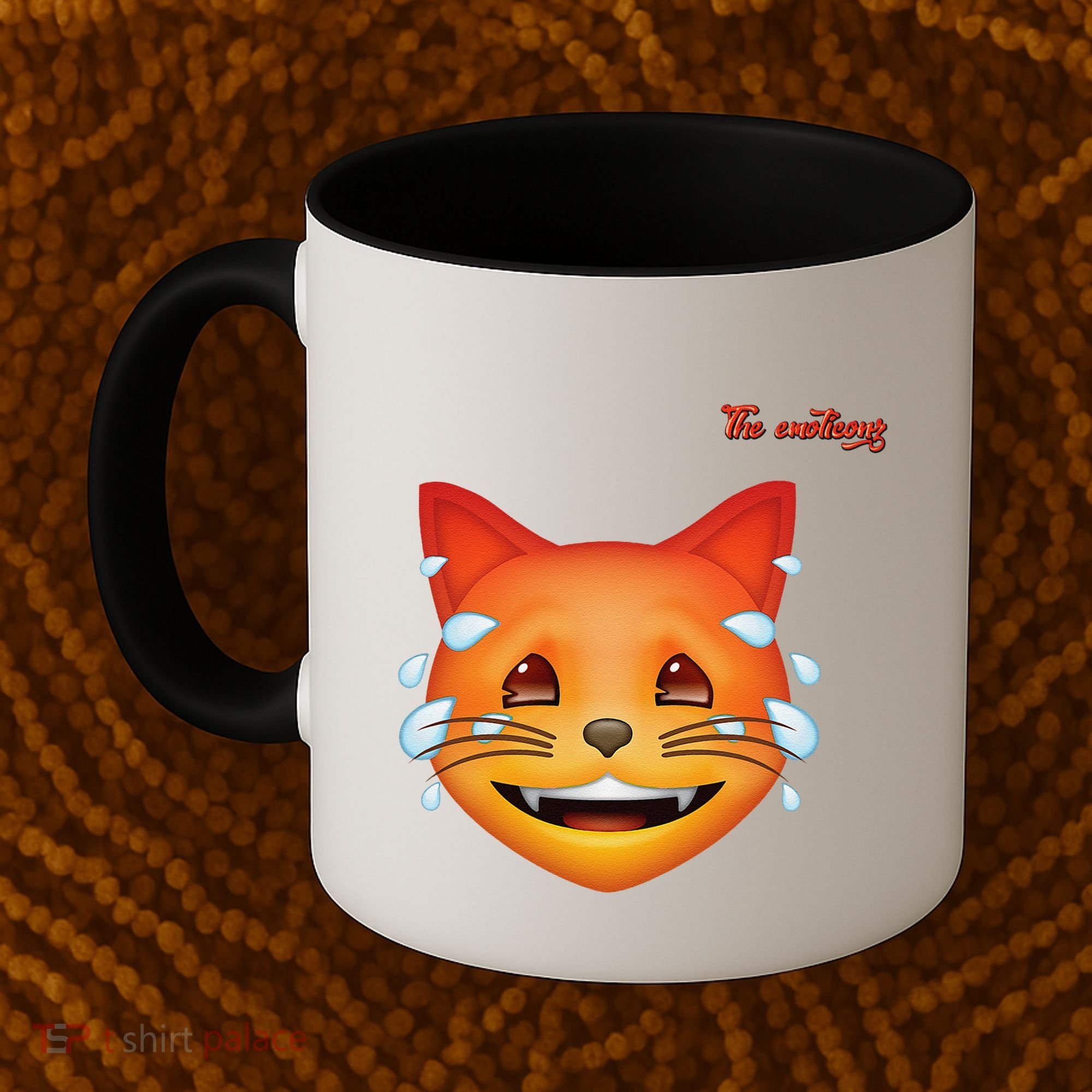 Emoji Heated Sweating Cat Face Coffee Mug