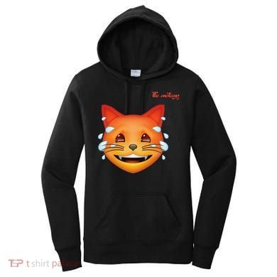 Emoji Heated Sweating Cat Face Women's Hoodie