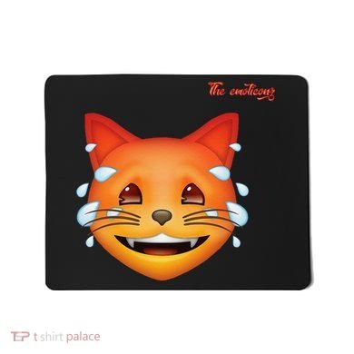 Emoji Heated Sweating Cat Face Mousepad