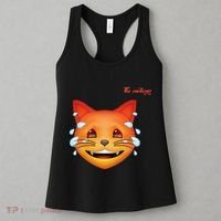 Emoji Heated Sweating Cat Face Women's Tank Top thumb 3
