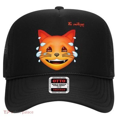 Emoji Heated Sweating Cat Face Hat