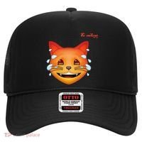 Emoji Heated Sweating Cat Face Hat thumb 0