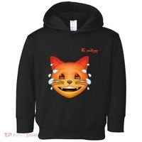 Emoji Heated Sweating Cat Face Toddler Hoodie thumb 0