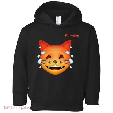 Emoji Heated Sweating Cat Face Toddler Hoodie