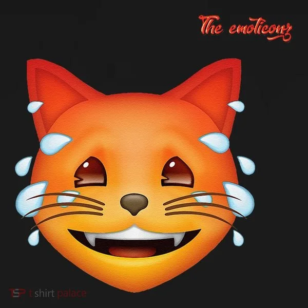 Emoji Heated Sweating Cat Face Toddler Hoodie