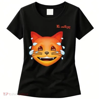Emoji Heated Sweating Cat Face Women's T-Shirt