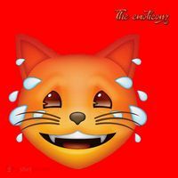 Emoji Heated Sweating Cat Face Santa Hat thumb 1