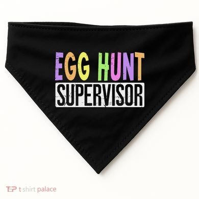 Egg Hunt Supervisor Egg Hunting Squad Moms Adult Easter USA-Made Doggie Bandana