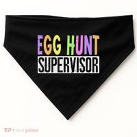 Egg Hunt Supervisor Egg Hunting Squad Moms Adult Easter USA-Made Doggie Bandana thumb 0