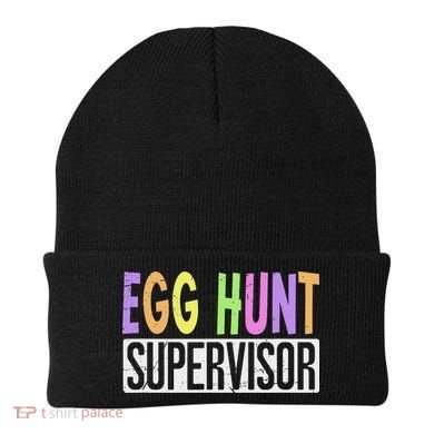 Egg Hunt Supervisor Egg Hunting Squad Moms Adult Easter Beanie