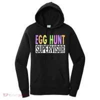 Egg Hunt Supervisor Egg Hunting Squad Moms Adult Easter Women's Hoodie thumb 0