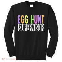 Egg Hunt Supervisor Egg Hunting Squad Moms Adult Easter Tall Sweatshirt thumb 0