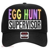 Egg Hunt Supervisor Egg Hunting Squad Moms Adult Easter Hat thumb 0