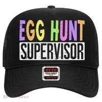 Egg Hunt Supervisor Egg Hunting Squad Moms Adult Easter Hat thumb 0