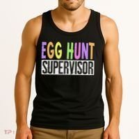 Egg Hunt Supervisor Egg Hunting Squad Moms Adult Easter Tank Top thumb 3