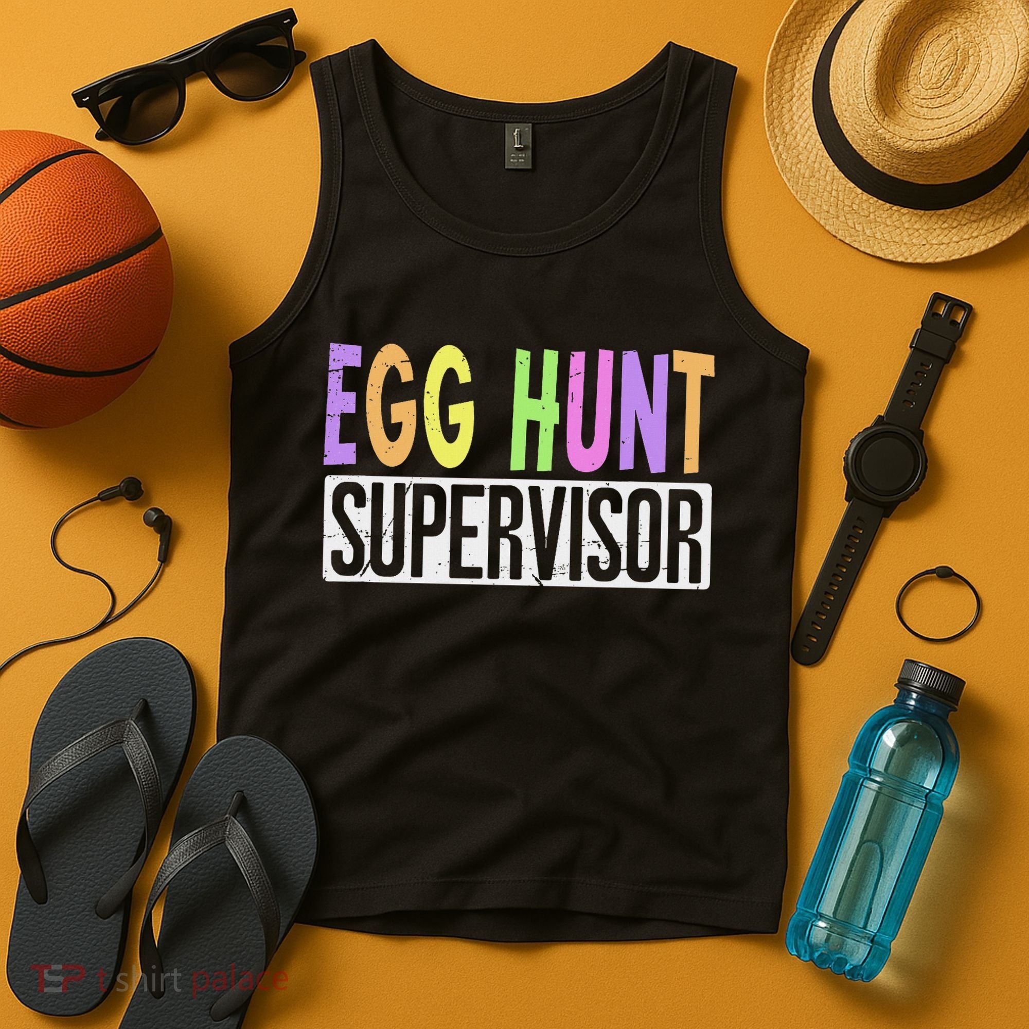 Egg Hunt Supervisor Egg Hunting Squad Moms Adult Easter Tank Top