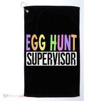 Egg Hunt Supervisor Egg Hunting Squad Moms Adult Easter Golf Towel thumb 0