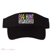 Egg Hunt Supervisor Egg Hunting Squad Moms Adult Easter Visor thumb 0