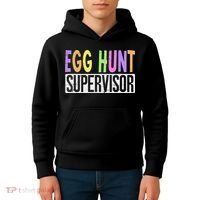 Egg Hunt Supervisor Egg Hunting Squad Moms Adult Easter Kids Hoodie thumb 4