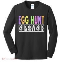 Egg Hunt Supervisor Egg Hunting Squad Moms Adult Easter Kids Long Sleeve Shirt thumb 0