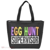 Egg Hunt Supervisor Egg Hunting Squad Moms Adult Easter Tote Bag thumb 0