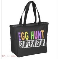 Egg Hunt Supervisor Egg Hunting Squad Moms Adult Easter Tote Bag thumb 2