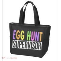 Egg Hunt Supervisor Egg Hunting Squad Moms Adult Easter Tote Bag thumb 3