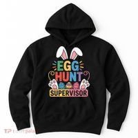 Egg Hunt Supervisor Bunny Paws Easter Party Matching Family Hoodie thumb 0