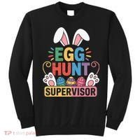 Egg Hunt Supervisor Bunny Paws Easter Party Matching Family Sweatshirt thumb 0