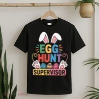 Egg Hunt Supervisor Bunny Paws Easter Party Matching Family T-Shirt thumb 2