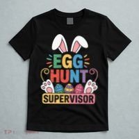 Egg Hunt Supervisor Bunny Paws Easter Party Matching Family T-Shirt thumb 5