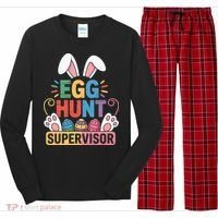Egg Hunt Supervisor Bunny Paws Easter Party Matching Family Long Sleeve Pajama Set thumb 0