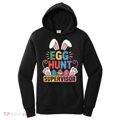 Egg Hunt Supervisor Bunny Paws Easter Party Matching Family Women's Hoodie
